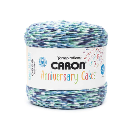 Caron Anniversary Cakes Yarn (1000g/35.3oz) - Discontinued Shades Bold Blue Dots