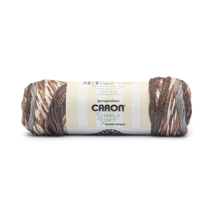 Caron Simply Soft Freckle Stripes Yarn Sienna