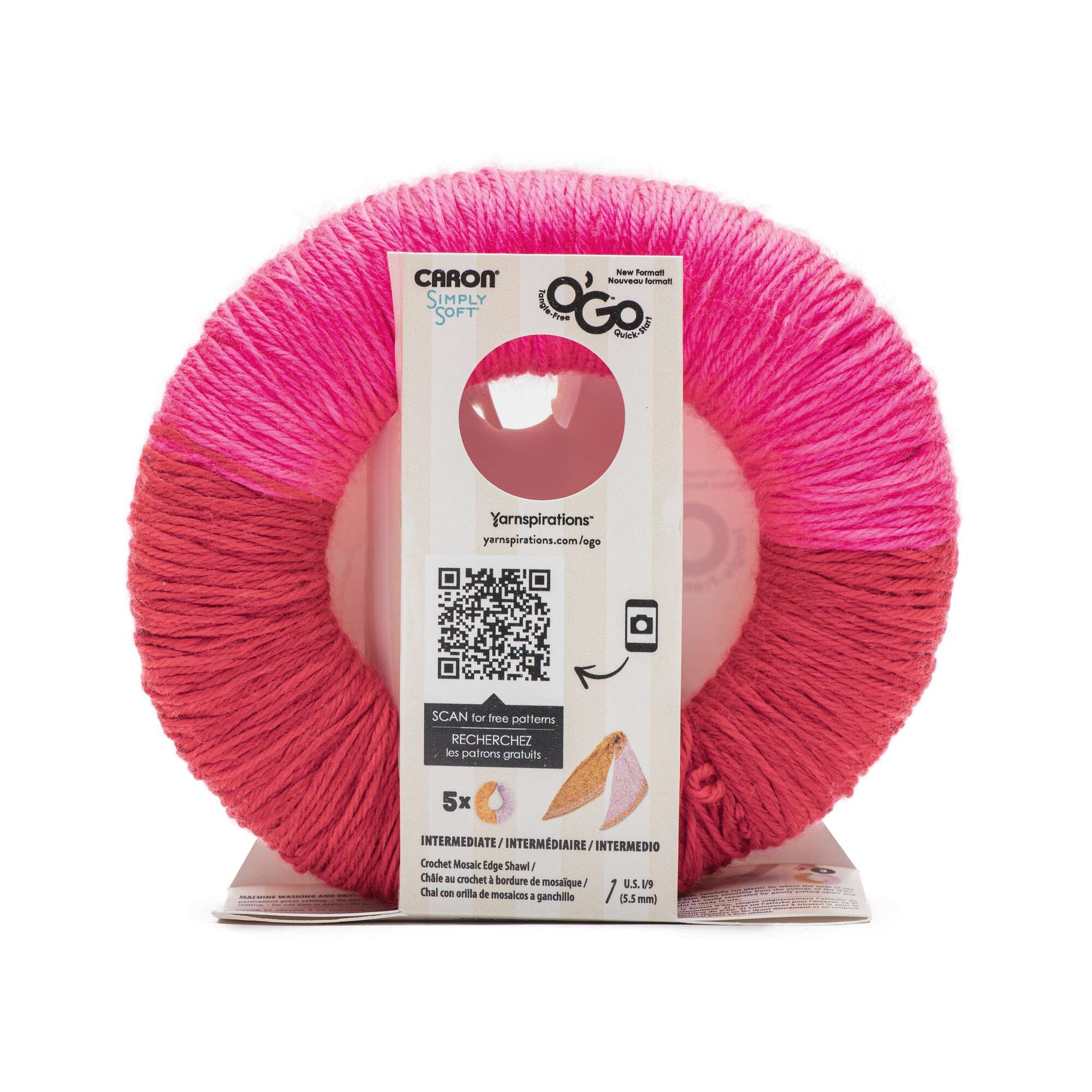 Caron Simply Soft Yarn - Soft Pink