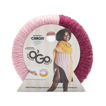Caron Simply Soft O'Go (141g/5oz) - Discontinued Shades Passion/Soft Pink