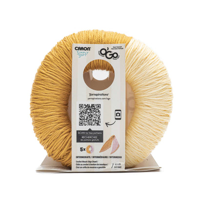 Caron Simply Soft O'Go (141g/5oz) - Discontinued Shades Gold/Baby Sunshine