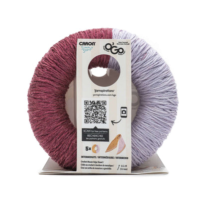 Caron Simply Soft O'Go (141g/5oz) - Discontinued Shades Burgundy/Orchid