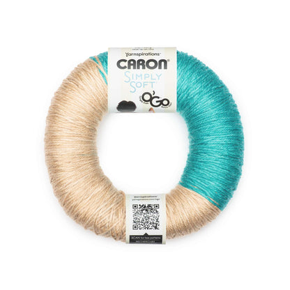 Caron Simply Soft O'Go (141g/5oz) - Clearance Shades* Blue Mint Sand