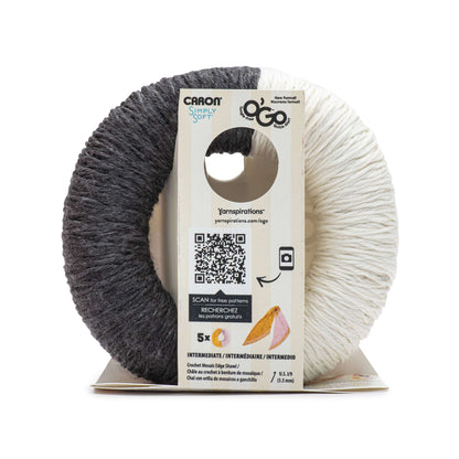 Caron Simply Soft O'Go (141g/5oz) - Discontinued Shades Black/White