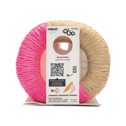 Caron Simply Soft O'Go (141g/5oz) - Discontinued Shades Almond/Watermelon
