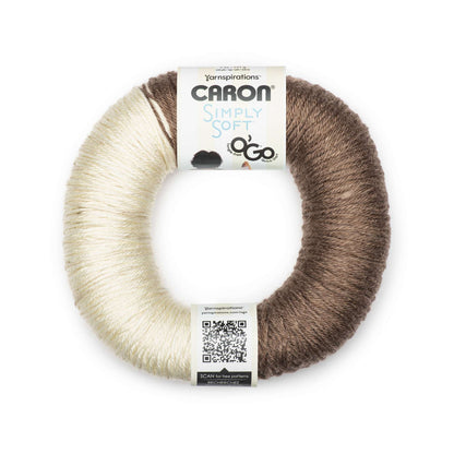 Caron Simply Soft O'Go (141g/5oz) - Clearance Shades Almond Off White