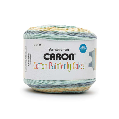 Caron Cotton Painterly Cakes Yarn - Discontinued Shades Shimmering Pond