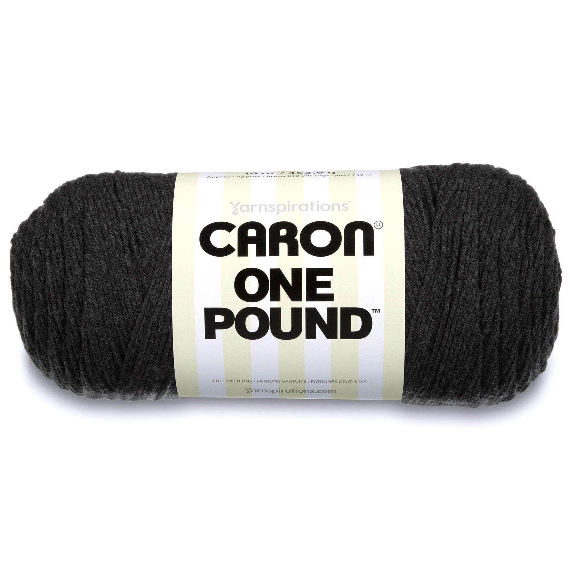 Caron One Pound Yarn Dark Gray Mix