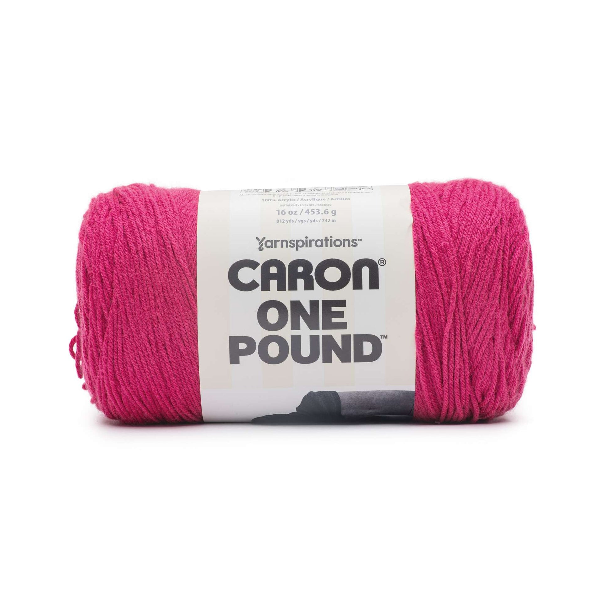 Caron One Pound Yarn Raspberry