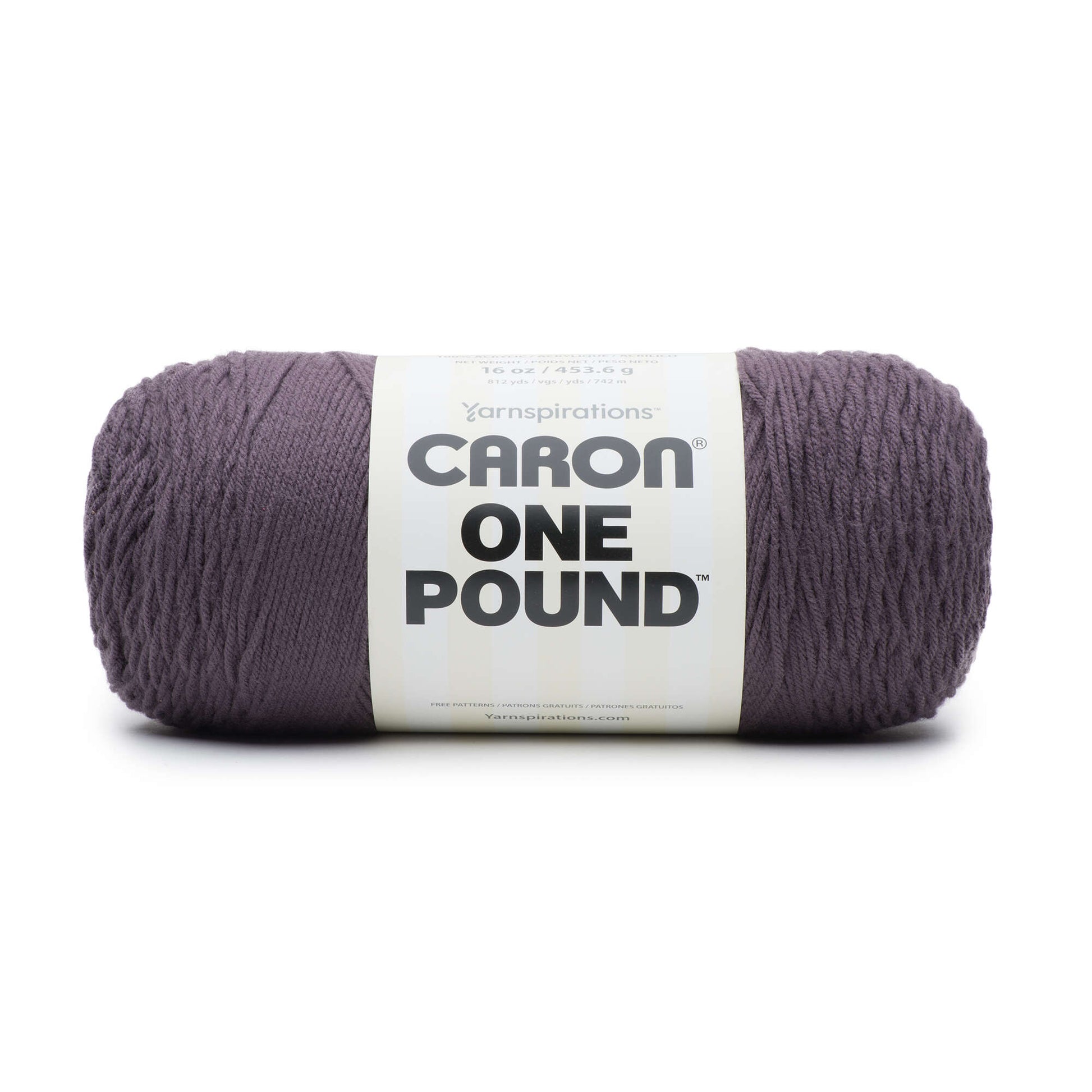Caron One Pound Yarn Black Plum