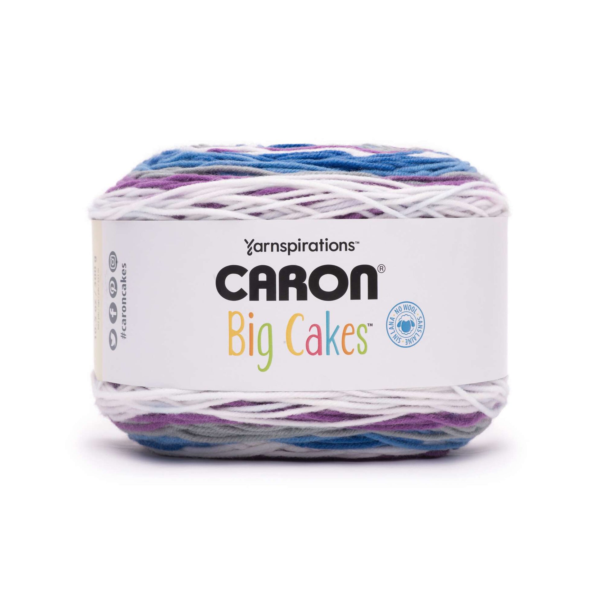 Caron Chunky Cakes Self Striping Yarn - Mystic Chip Italy