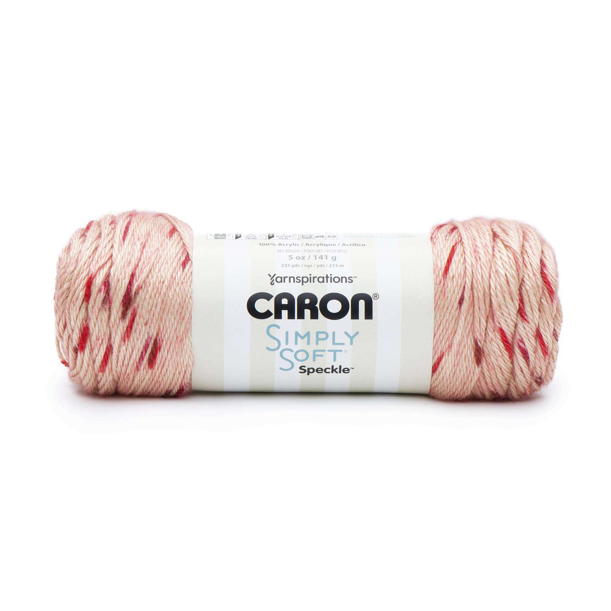 Caron Simply Soft Speckle Yarn Lipstick