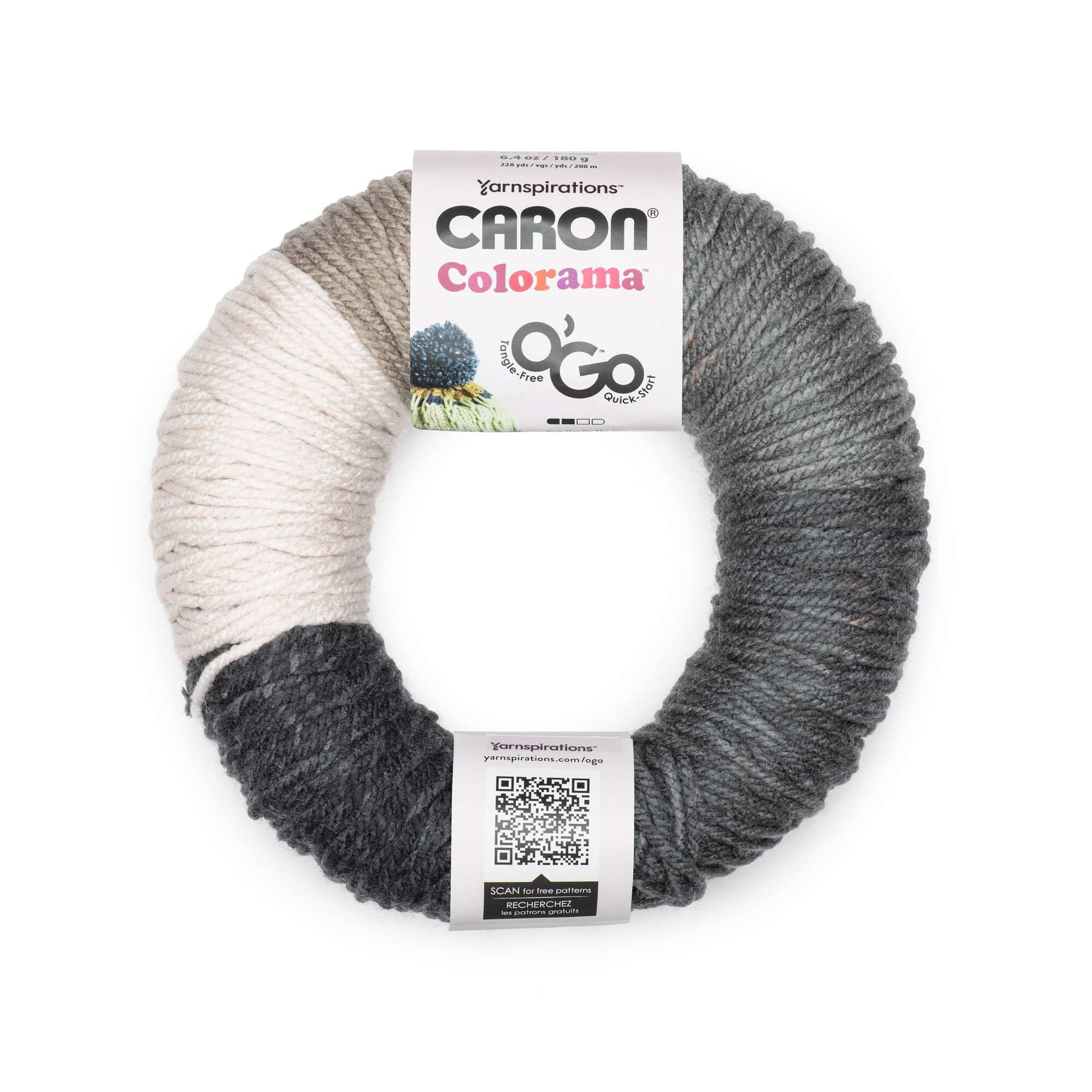 Caron Colorama O'Go Yarn - Clearance Shades* Salt and Pep