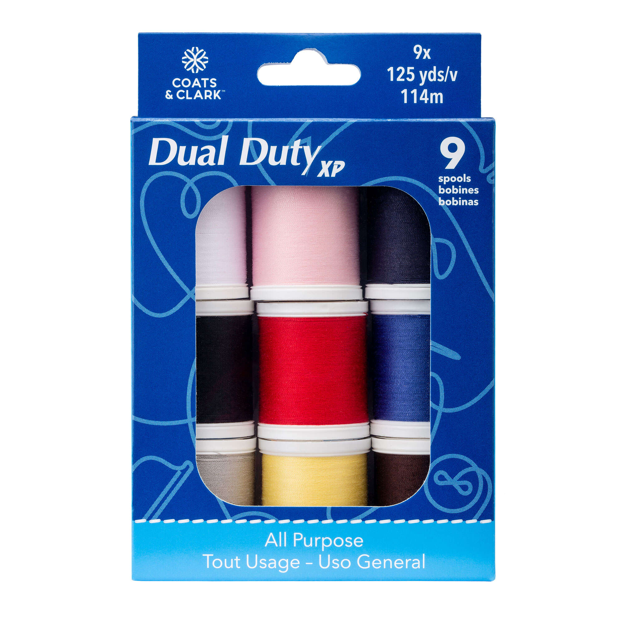Dual Duty XP All Purpose Sewing Thread Set, 9 Spools Yarnspirations