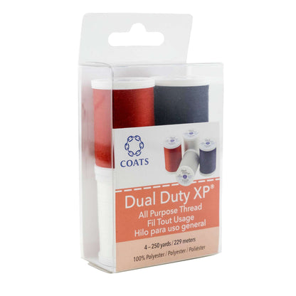 Dual Duty XP All Purpose Sewing Thread, 4 Spools Multi
