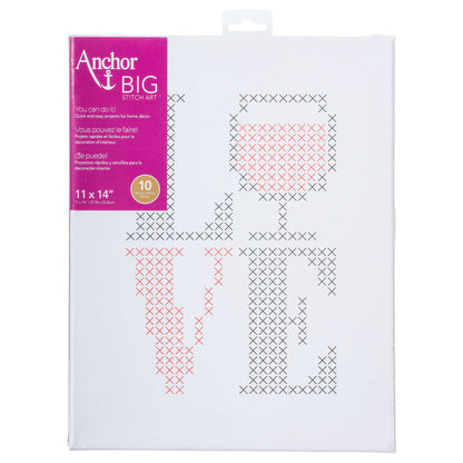 Anchor Big Stitch Art 11" x 14" - Discontinued Items Wine