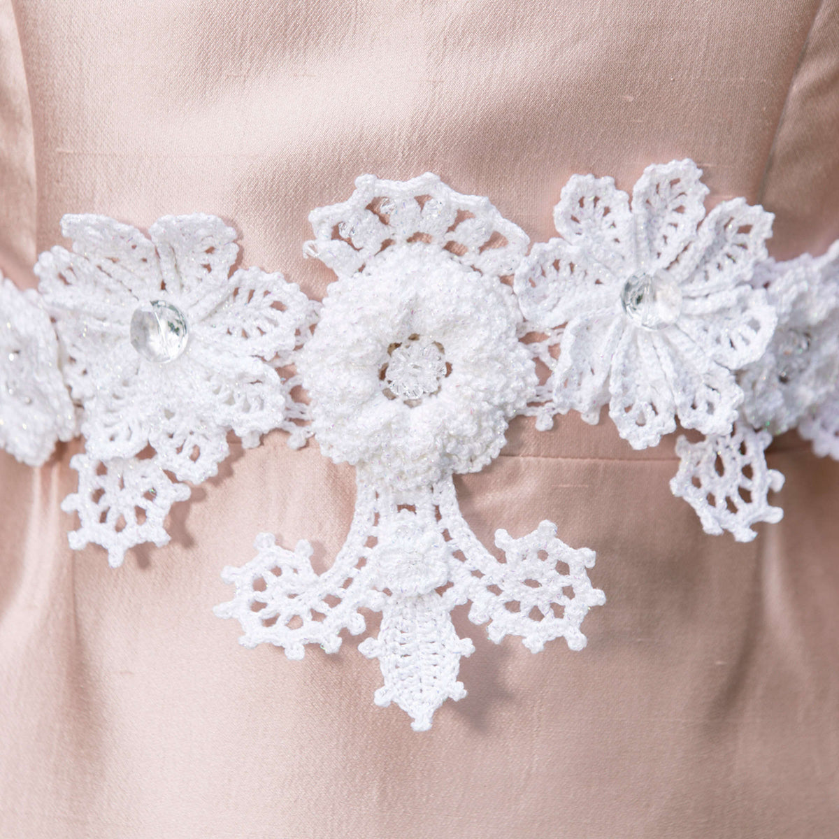 Crochet Accessory made in Aunt Lydia's Metallic Crochet Thread yarn