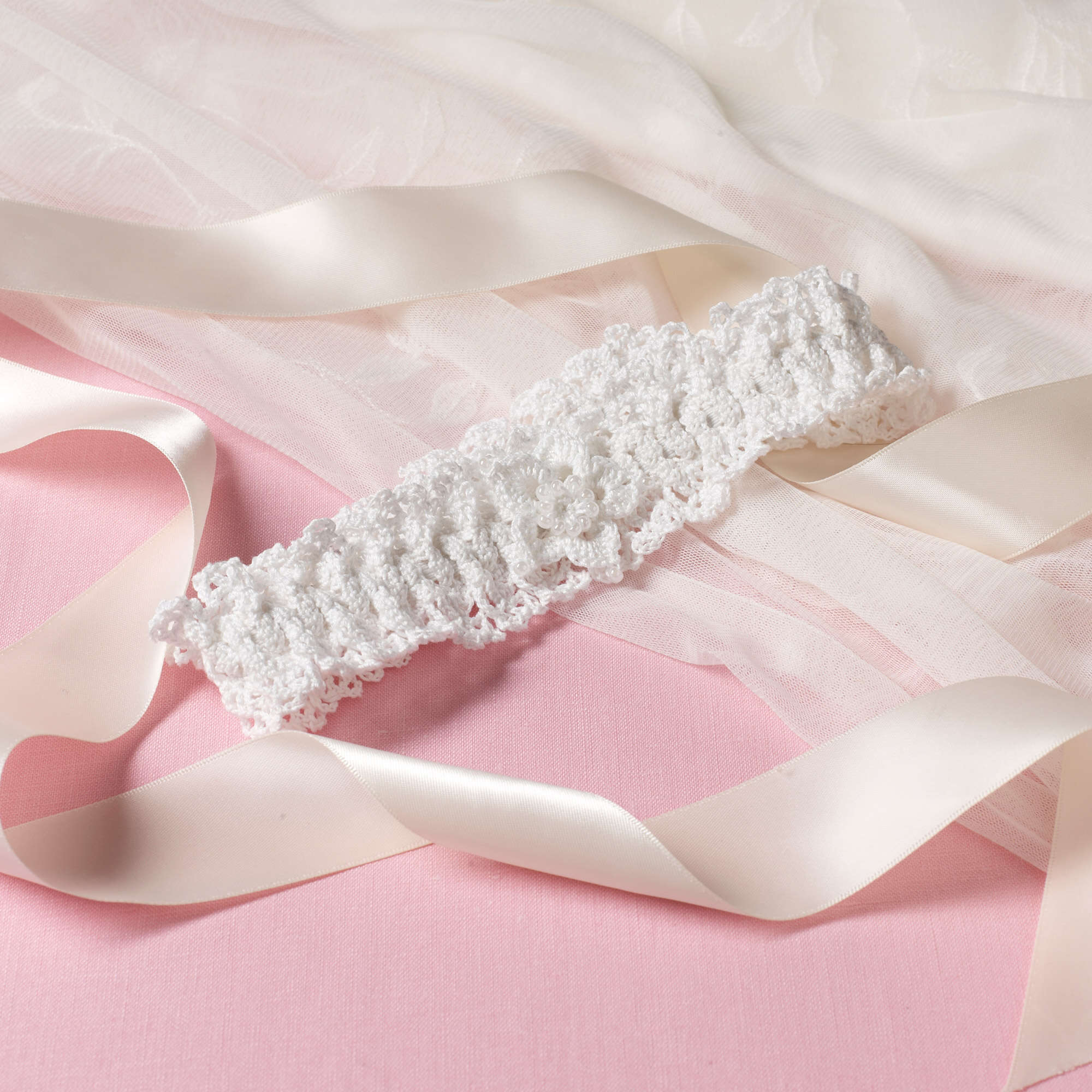 Free Aunt Lydia's Bride's Garter Crochet Pattern | Yarnspirations Free Aunt Lydia's Bride's Garter Crochet Pattern | Yarnspirations