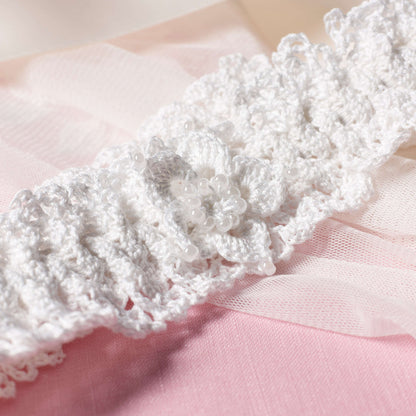 Aunt Lydia's Crochet Bride's Garter Crochet Accessory made in Aunt Lydia's Classic Crochet Thread yarn