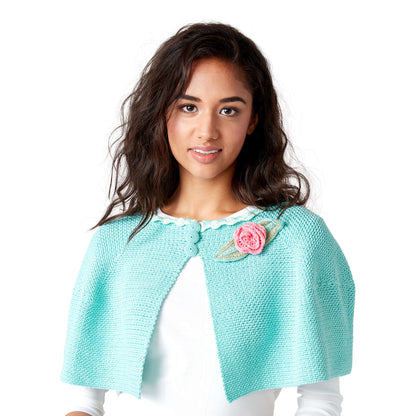 Aunt Lydia's Rockabilly Crochet Corsage Flower Crochet Accessory made in Aunt Lydia's Classic Crochet Thread yarn