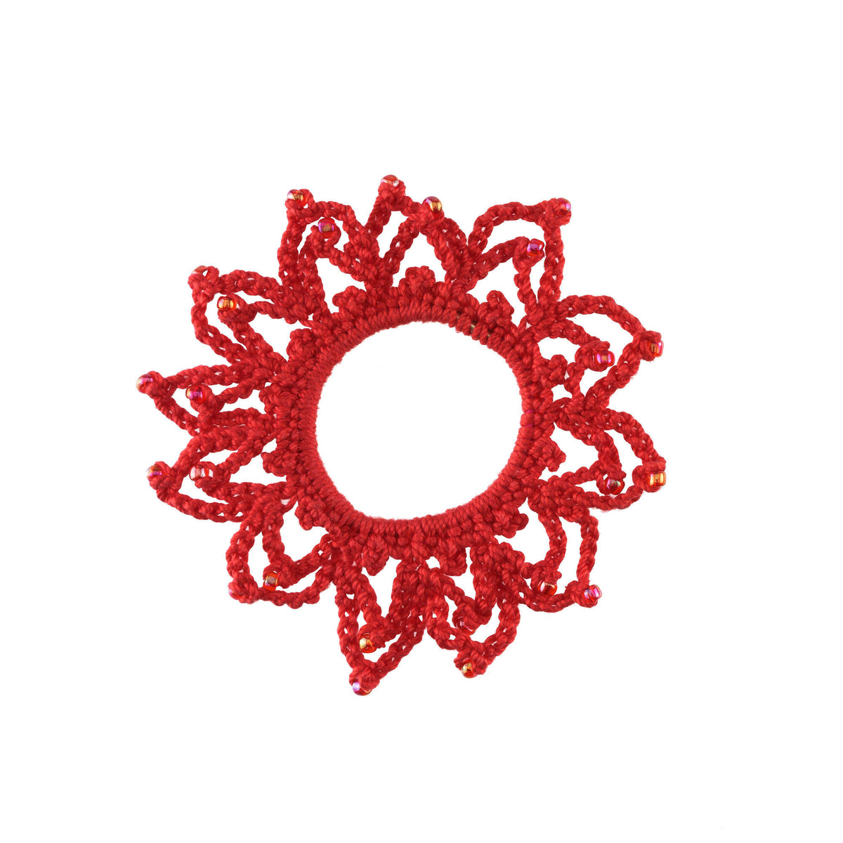 Crochet Scrunchy made in Aunt Lydia's Fashion Crochet Thread yarn