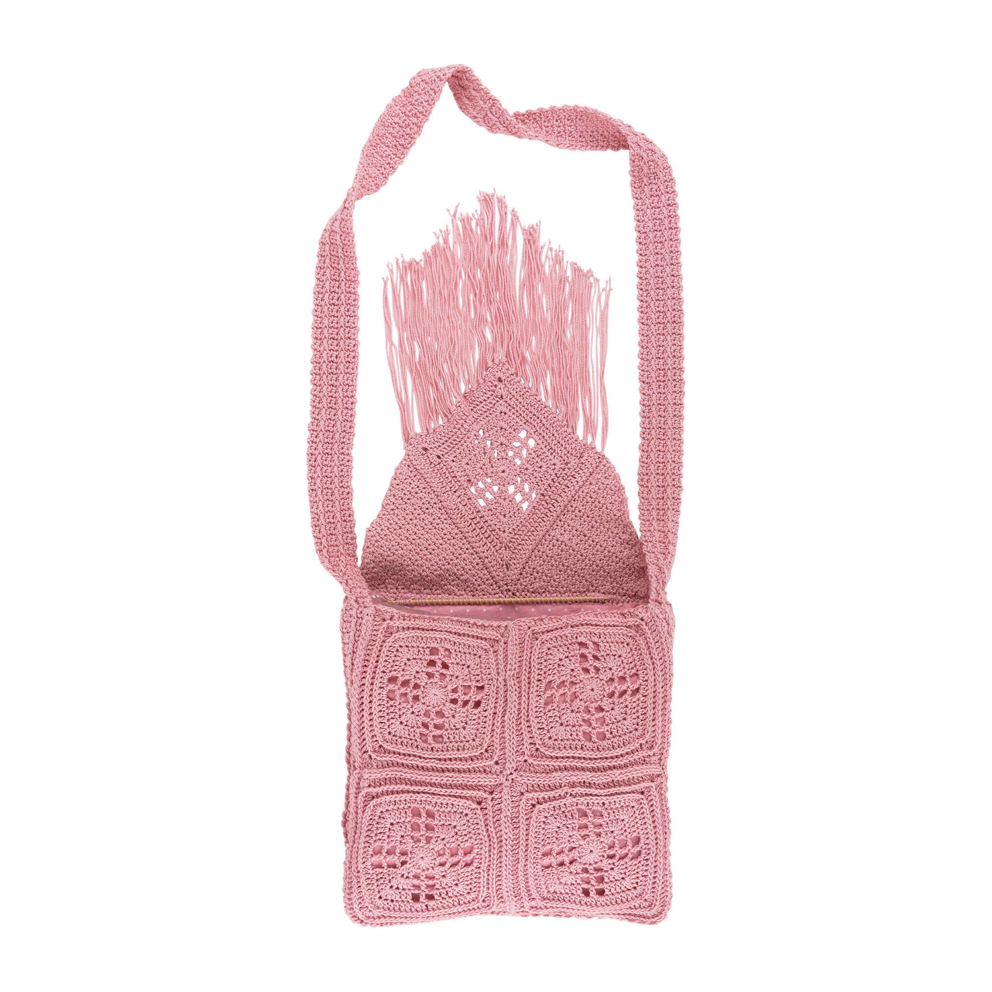 Free Aunt Lydia's Cross Body Boho Crocheted Bag Pattern