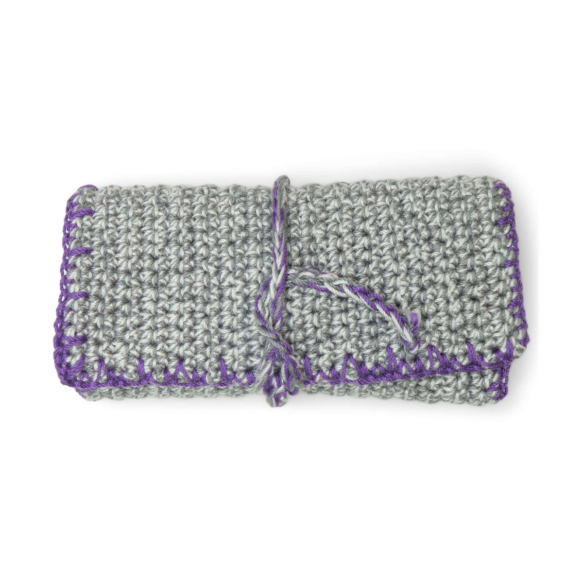 Crochet Notions Case made in Aunt Lydia's Classic Crochet yarn