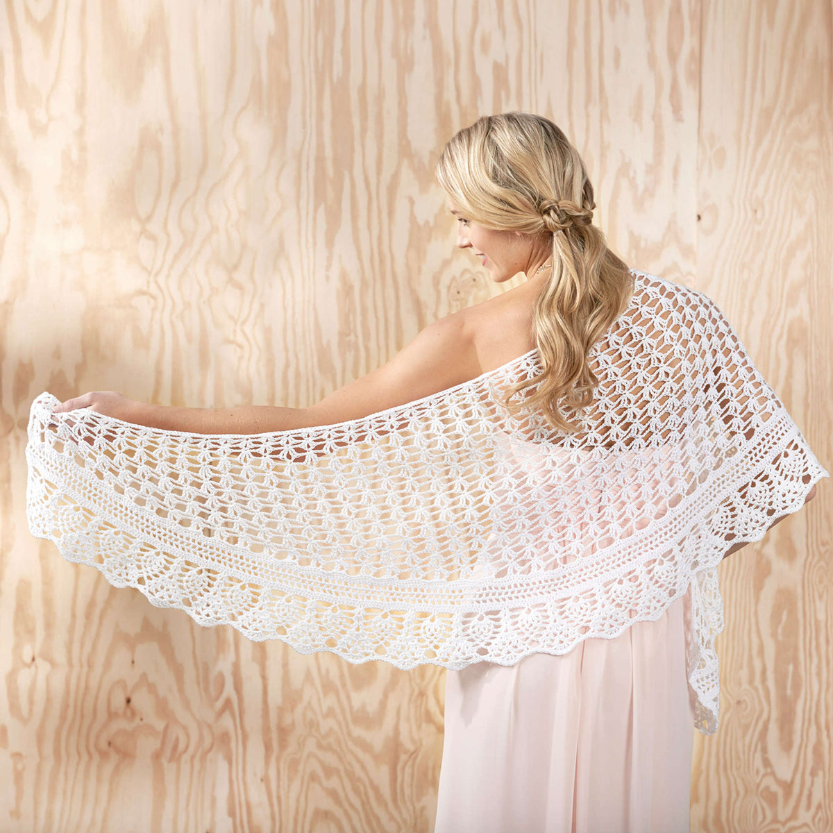 Crochet Shawl made in Aunt Lydia's Fashion Crochet Thread yarn