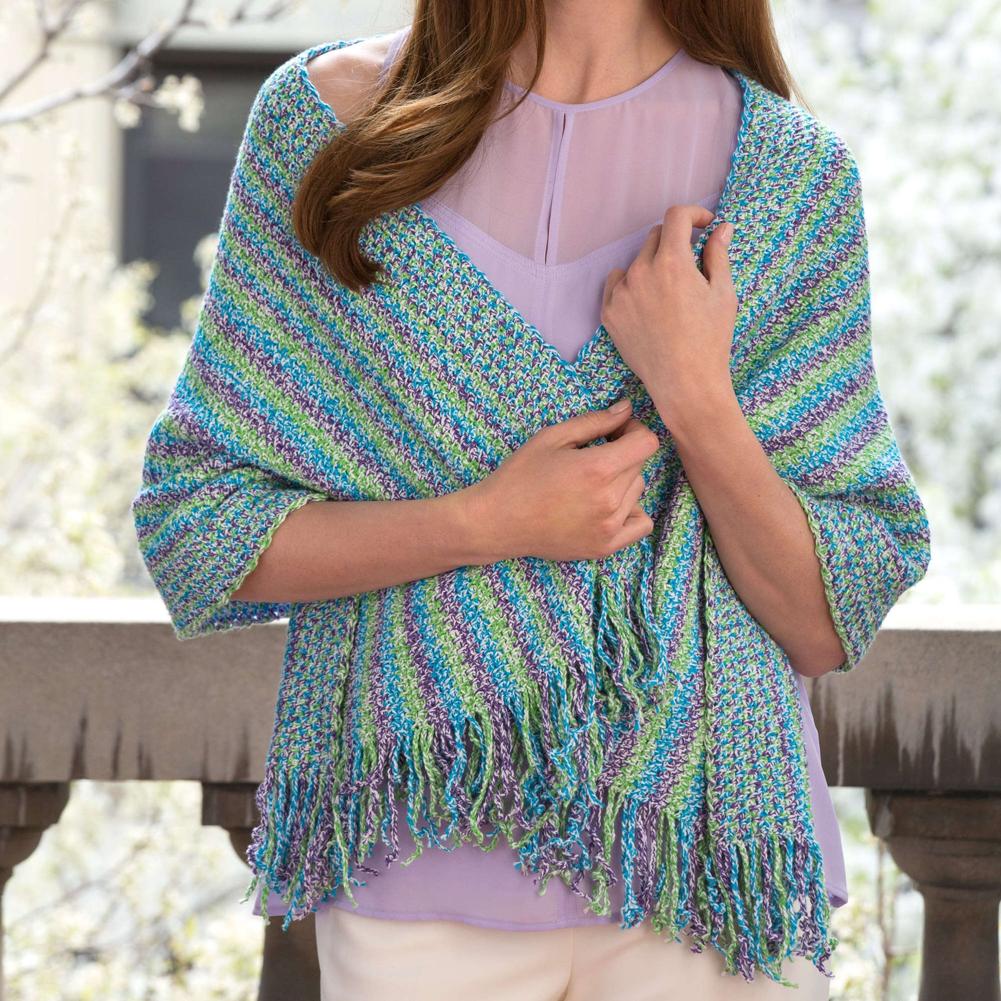 Free Aunt Lydia's Warm Weather Wrap Crochet Pattern