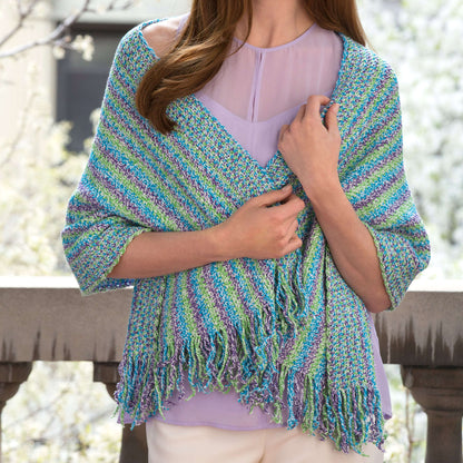 Aunt Lydia's Warm Weather Wrap Crochet Crochet Shawl made in Aunt Lydia's Baker's Cotton yarn