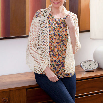 Aunt Lydia's Crochet Square in Square Shawl Crochet Shawl made in Aunt Lydia's Classic Crochet Thread yarn