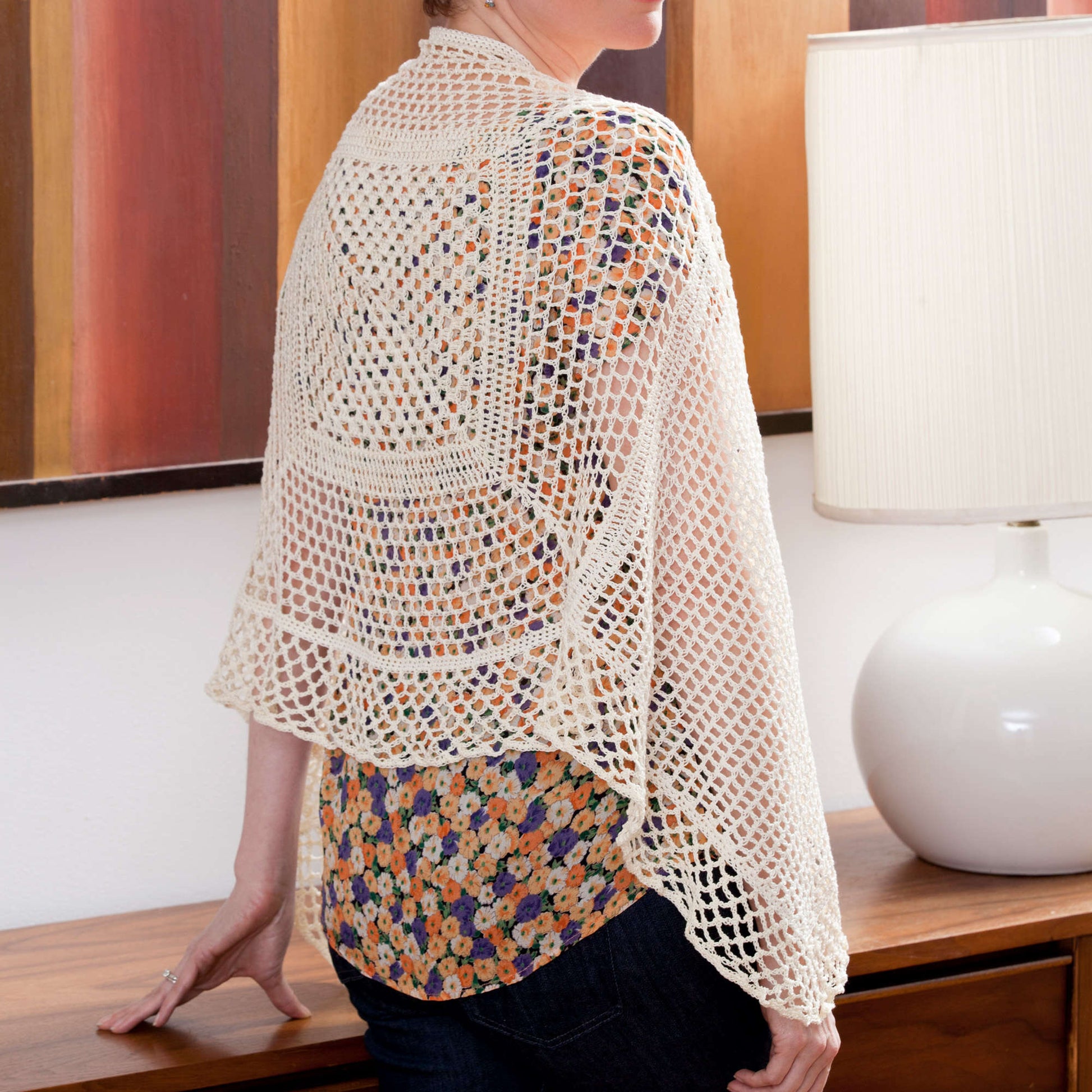 Free Aunt Lydia's Square in Square Shawl Crochet Pattern