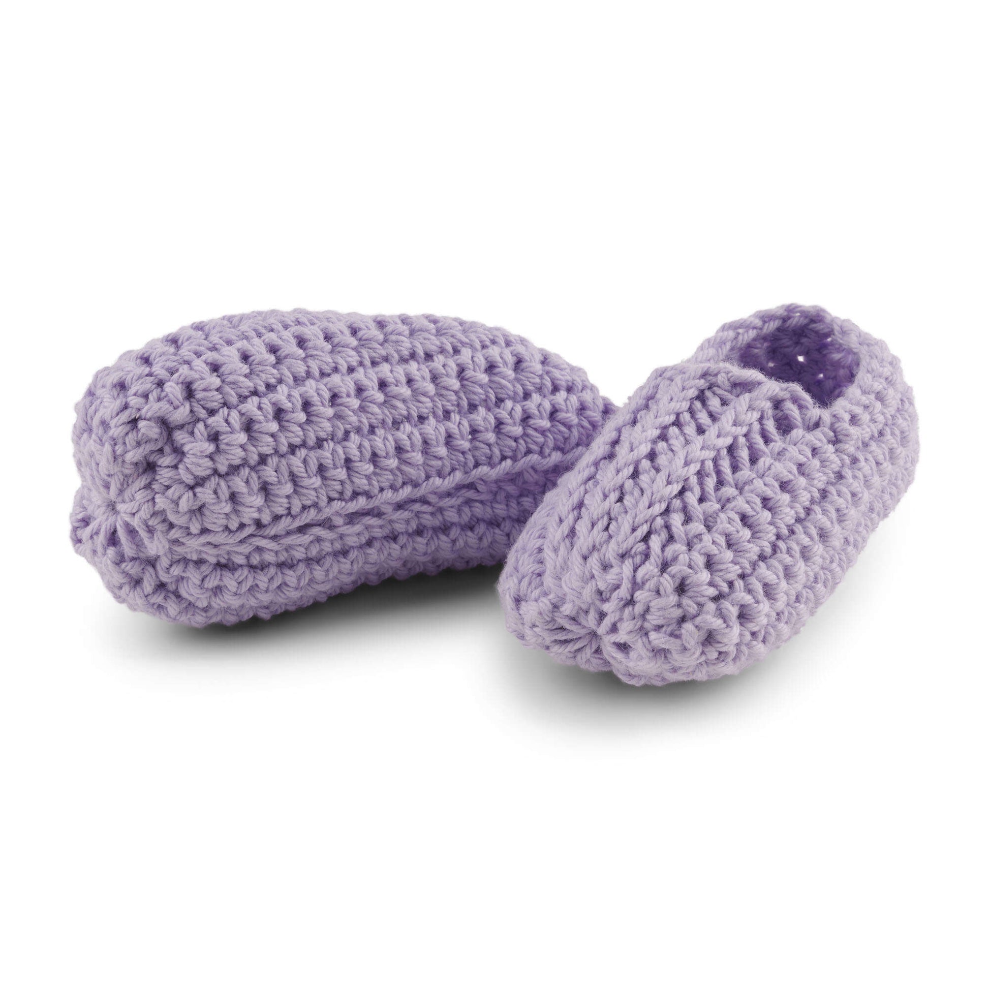 Free Aunt Crochet Lydia's Flat Booties with Inset Pattern