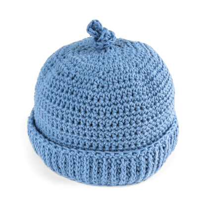 Aunt Lydia's Crochet Top Knot Toboggan Version 2