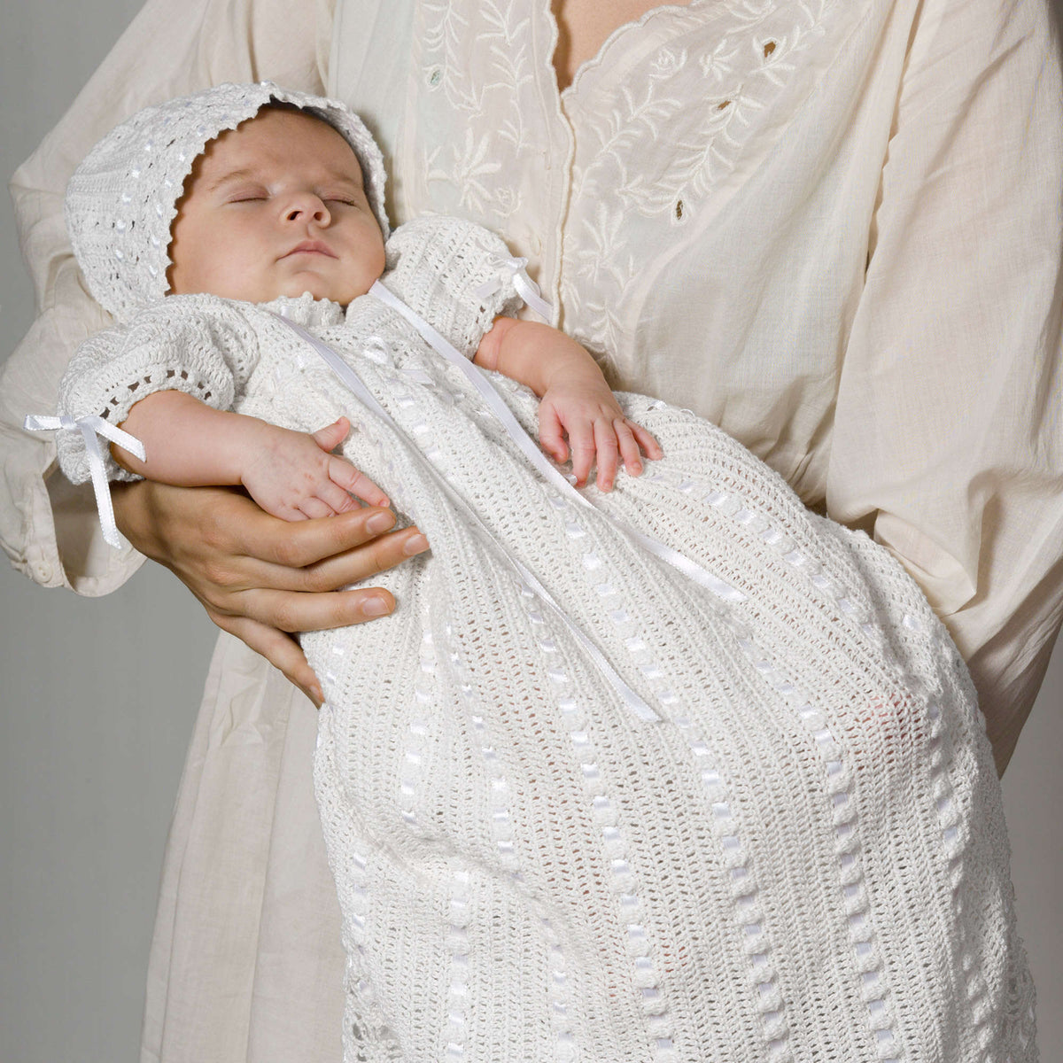 Crochet Layette made in Aunt Lydia's Classic Crochet Thread yarn