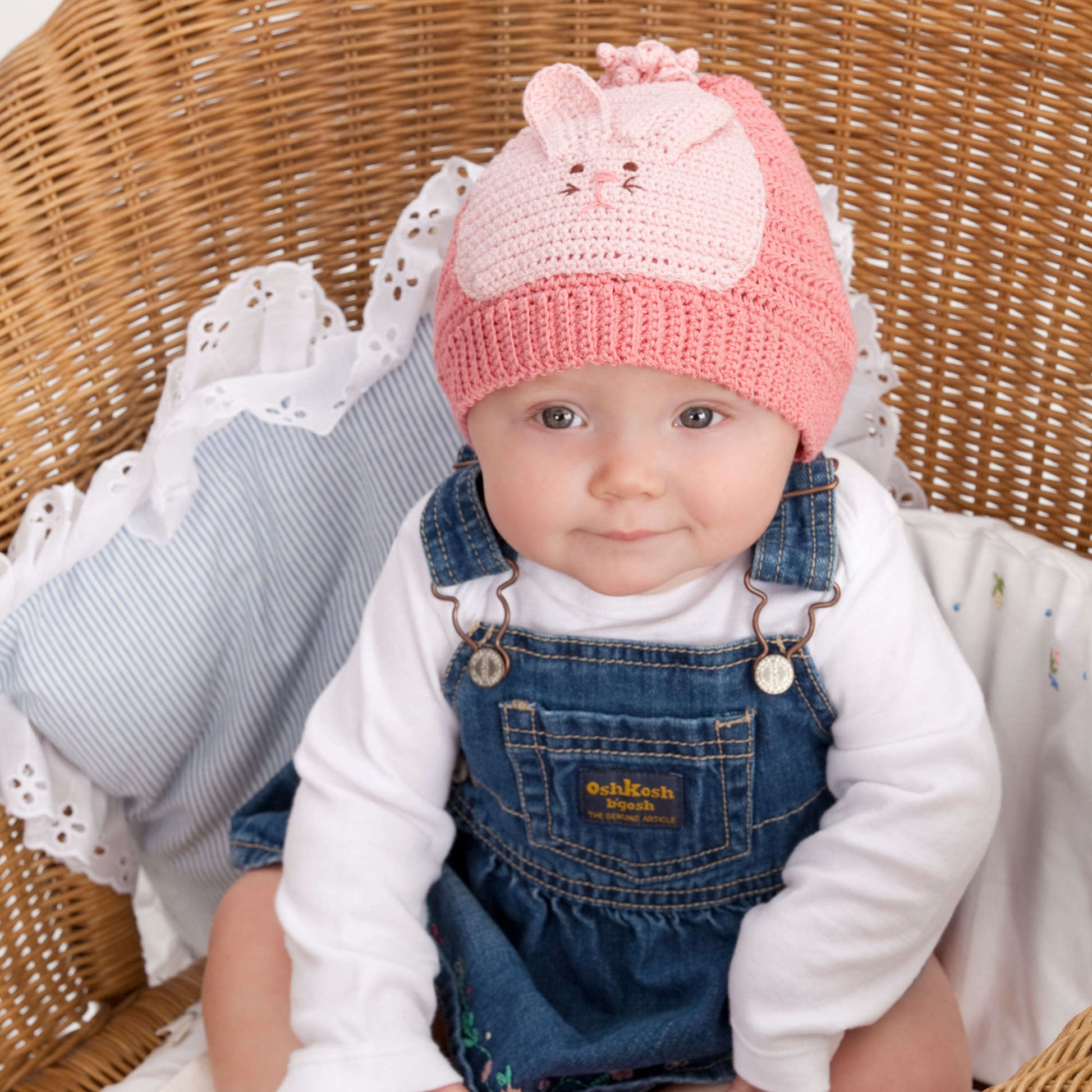 Free Aunt Lydia's Crochet Bunny Hat & Booties Pattern