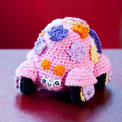 Aunt Lydia's Love Bug Amigurumi Crochet Toy made in Aunt Lydia's Classic Crochet Thread yarn