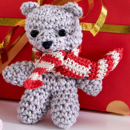 Aunt Lydia Crochet Micro and Mini Bear Crochet Toy made in Aunt Lydia's Classic Crochet yarn