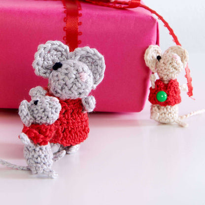 Aunt Lydia Micro And Mini Mouse Crochet Crochet Toy made in Aunt Lydia's Classic Crochet yarn
