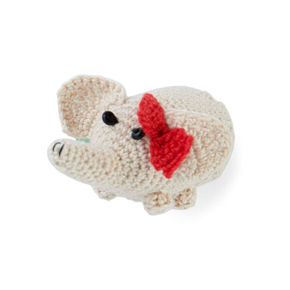 Aunt Lydia Crochet Micro Elephant Crochet Toy made in Aunt Lydia's Classic Crochet yarn