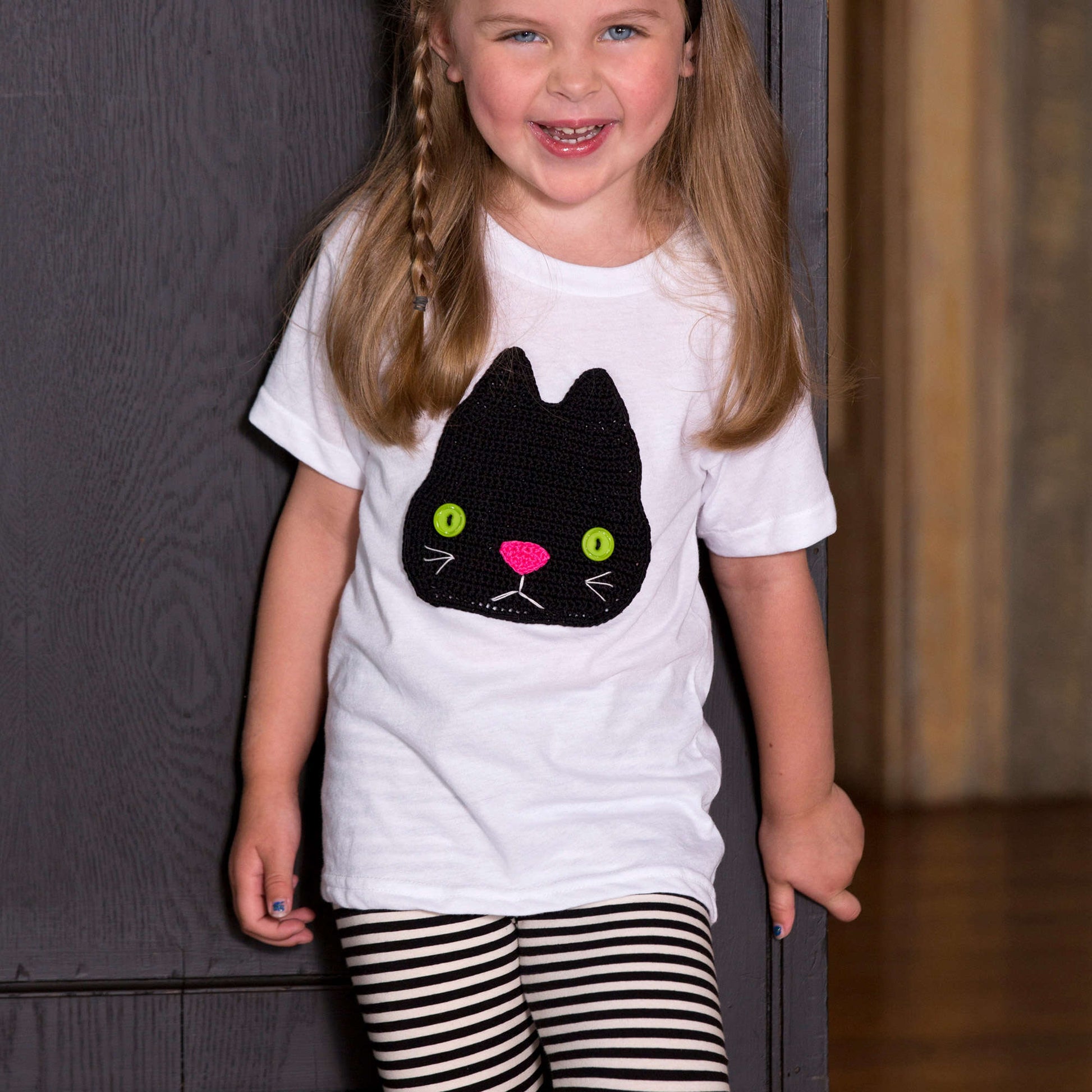 Free Aunt Lydia's Boo Kitty Appliqué Pattern