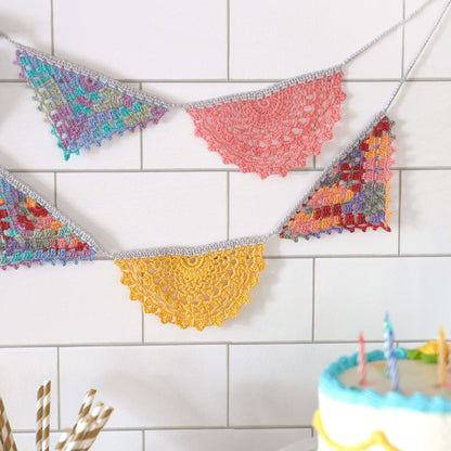 Aunt Lydia's Celebration Doily Garland Crochet Interior Décor made in Aunt Lydia's Classic Crochet Thread yarn