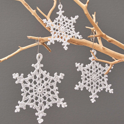 Aunt Lydia's Beautiful Lacy Snowflake Ornaments Crochet Crochet Interior Décor made in Aunt Lydia's Classic Crochet Thread yarn