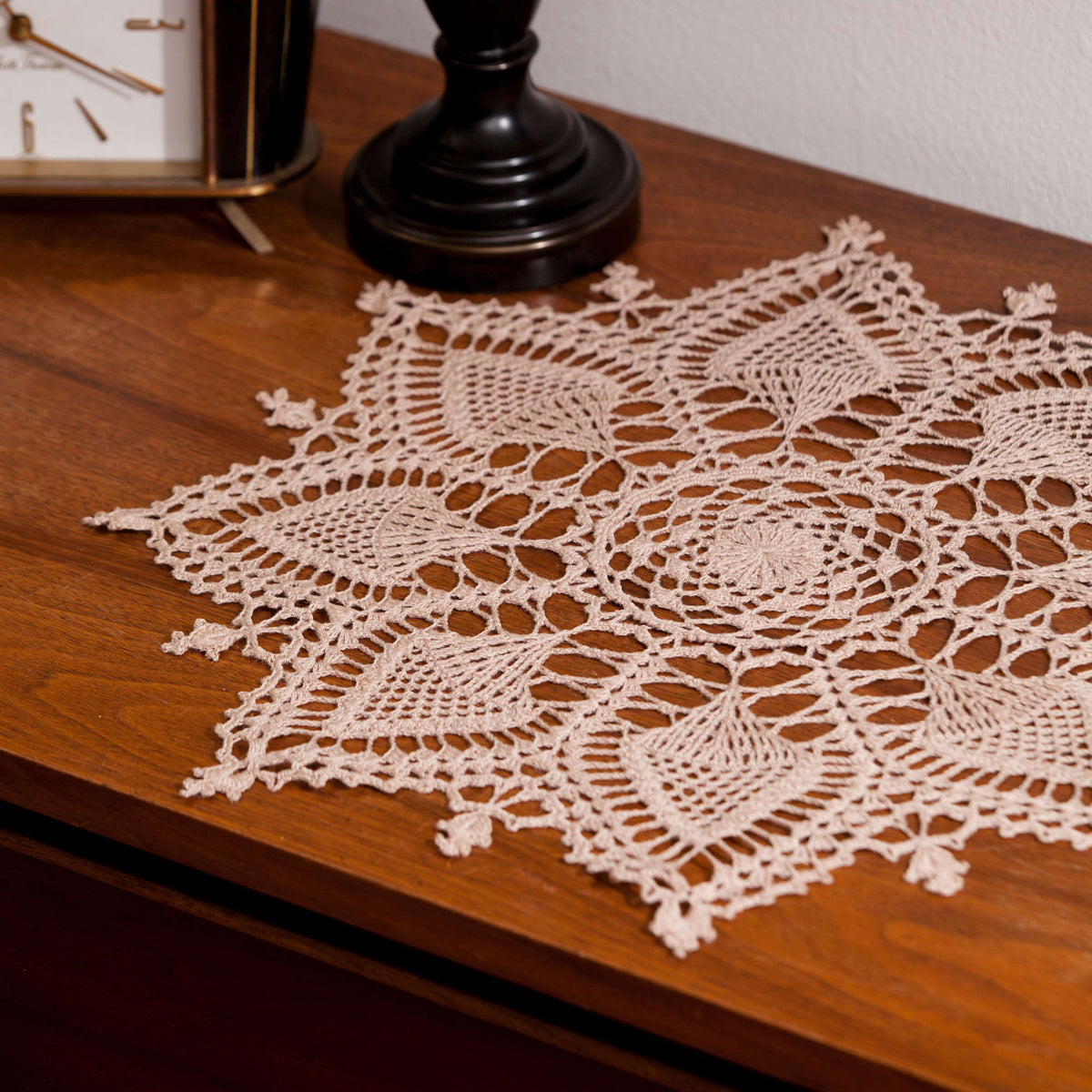 Crochet Interior Décor made in Aunt Lydia's Bamboo Crochet Thread Size 10 yarn