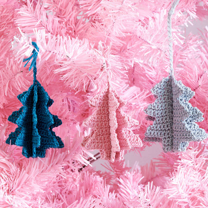 Aunt Lydia Crochet 3D Trees Crochet Accessory made in Aunt Lydia's Classic Crochet yarn