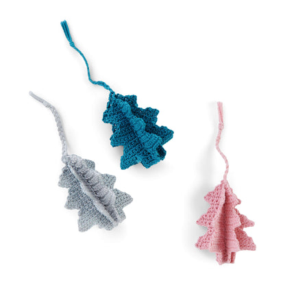 Aunt Lydia Crochet 3D Trees Crochet Accessory made in Aunt Lydia's Classic Crochet yarn