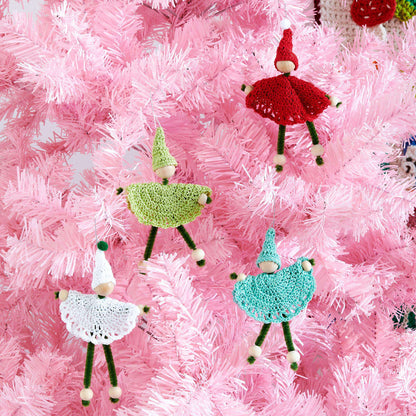 Aunt Lydia Crochet Tree Elves Crochet Accessory made in Aunt Lydia's Classic Crochet yarn