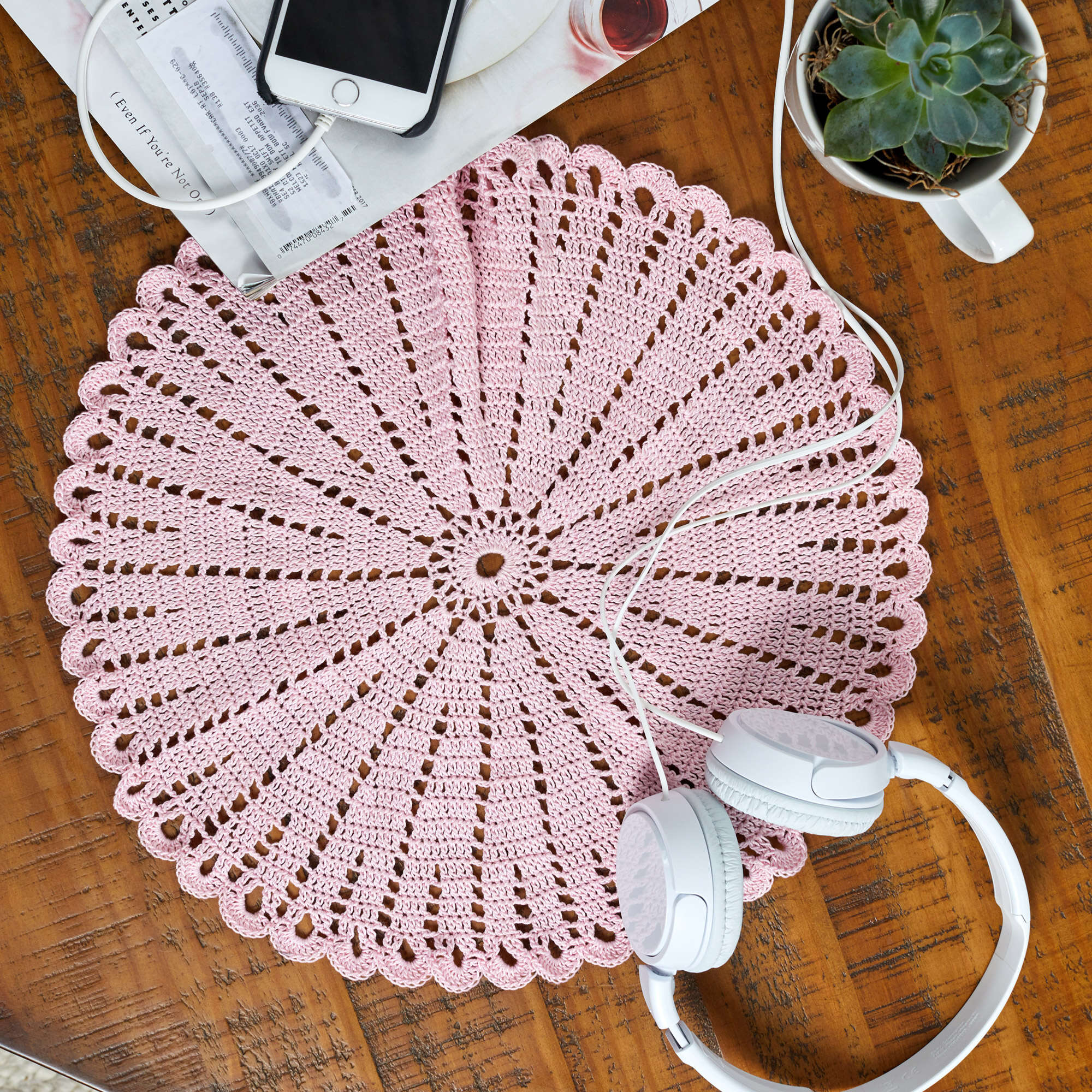 Free Easy Aunt Lydia's Boho Nights Doily Crochet Pattern