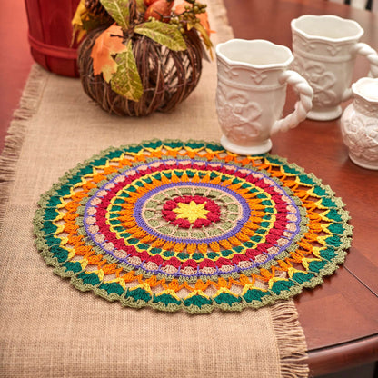 Aunt Lydia's Crochet Mandala Doily Crochet Kitchen Décor made in Aunt Lydia's Classic Crochet Thread yarn