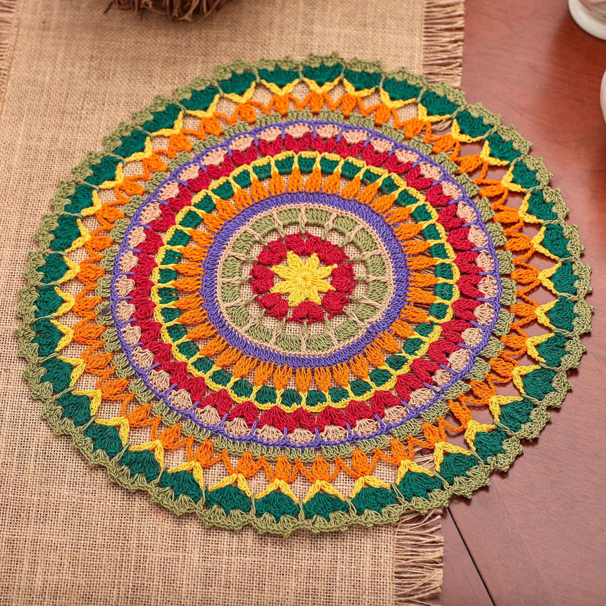 Aunt Lydia's Mandala Doily Crochet Kitchen Décor made in Aunt Lydia's Classic Crochet Thread yarn